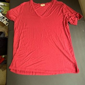 Women’s red v neck